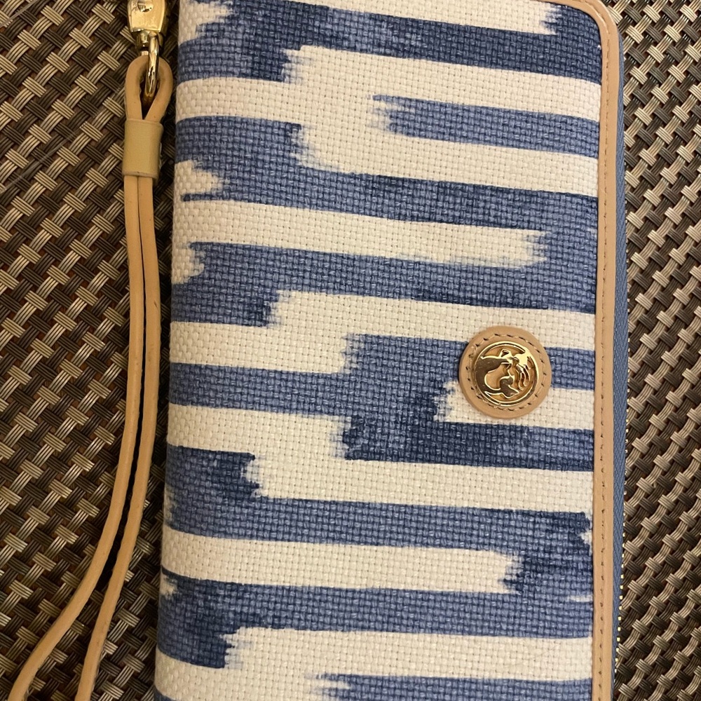 NWT Spartina 449 Oyster Alley Wristlet